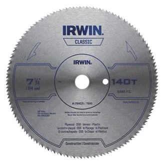 IRWIN® 11440 - 7-1/4" 140T Steel FTG Circular Saw Blade 3 IRWIN® 11440 - 7-1/4" 140T Steel FTG Circular Saw Blade