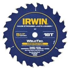 IRWIN® 14015 - WeldTec™ 5-3/8" 18T Carbide ATB Circular Saw Blade