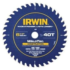 IRWIN® 14023 - WeldTec™ 6-1/2" 40T Carbide ATB Circular Saw Blade