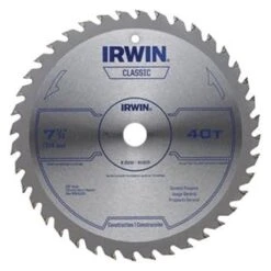 IRWIN® 15230ZR - 7-1/4" 40T Carbide ATB Circular Saw Blade