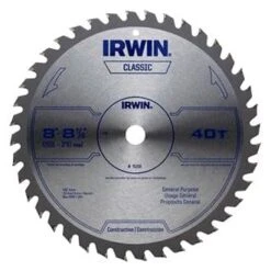 IRWIN® 15250 - 8-1/4" 40T Carbide ATB Circular Saw Blade