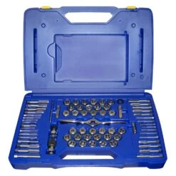 IRWIN® - Hanson™ 75-Piece Machine Screw, SAE, Metric Plug Tap/Die Set