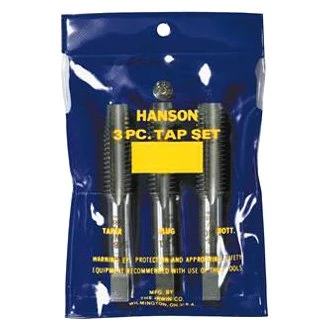 IRWIN® 2644 - Hanson™ 3-Piece 1/2"-13 UNC SAE HCS Right-Hand Taper, Bottoming, Plug Tap Set 3 IRWIN® 2644 - Hanson™ 3-Piece 1/2"-13 UNC SAE HCS Right-Hand Taper, Bottoming, Plug Tap Set