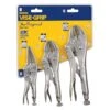 IRWIN® - Vise-Grip™ The Original™ 3-piece 6" To 10" Metal Handle Long Nose/Curved/Straight Jaws Locking Pliers Set