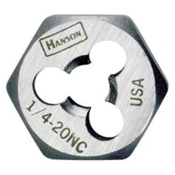 IRWIN® 7268 - Hanson™ 1-1/8"-7 UNC SAE HCS Right-Hand Re-Threading Solid Hexagon Die