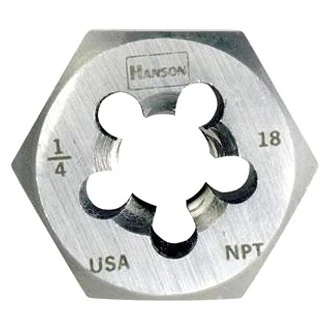 IRWIN® 7406 - Hanson™ 3/4"-14 NPT Pipe Taper HCS Right-Hand Re-Threading Solid Hexagon Die 3 IRWIN® 7406 - Hanson™ 3/4"-14 NPT Pipe Taper HCS Right-Hand Re-Threading Solid Hexagon Die