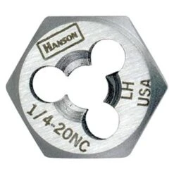 IRWIN® 7739 - Hanson™ 7/16"-14 UNC SAE HCS Left-Hand Re-Threading Solid Hexagon Die