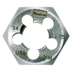 IRWIN® 7865 - Hanson™ M24 X 1.50 Metric HCS Left-Hand Re-Threading Solid Hexagon Die