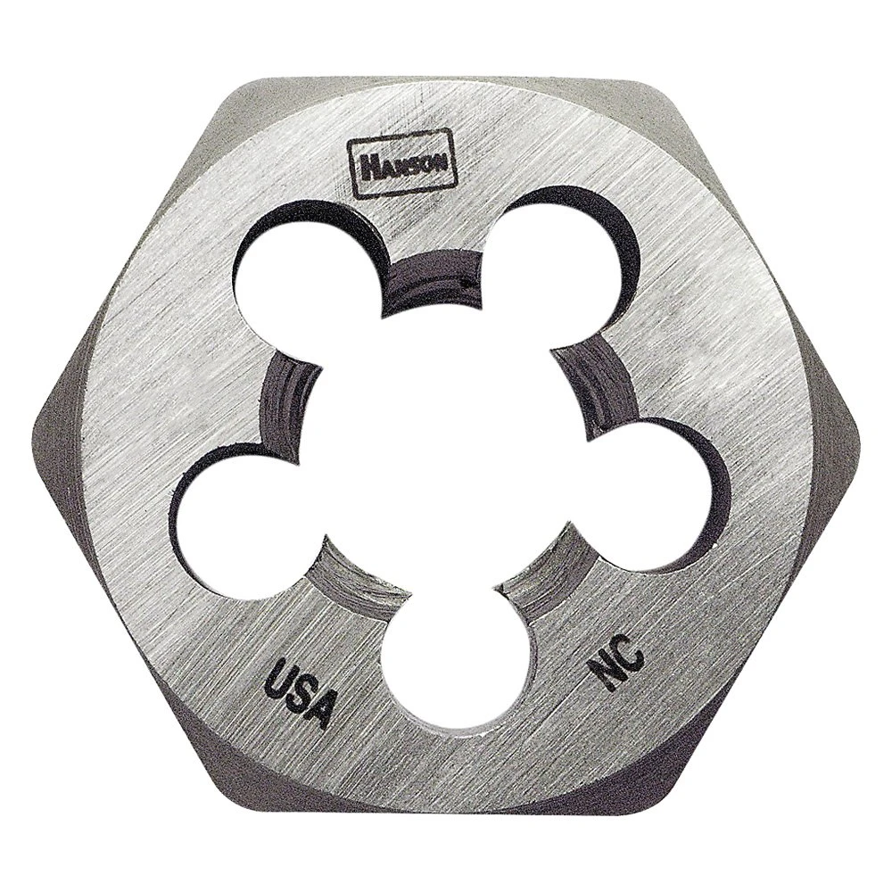 IRWIN® 8461 - Hanson™ 7/8"-9 UNC SAE HCS Right-Hand Solid Hexagon Die 3 IRWIN® 8461 - Hanson™ 7/8"-9 UNC SAE HCS Right-Hand Solid Hexagon Die